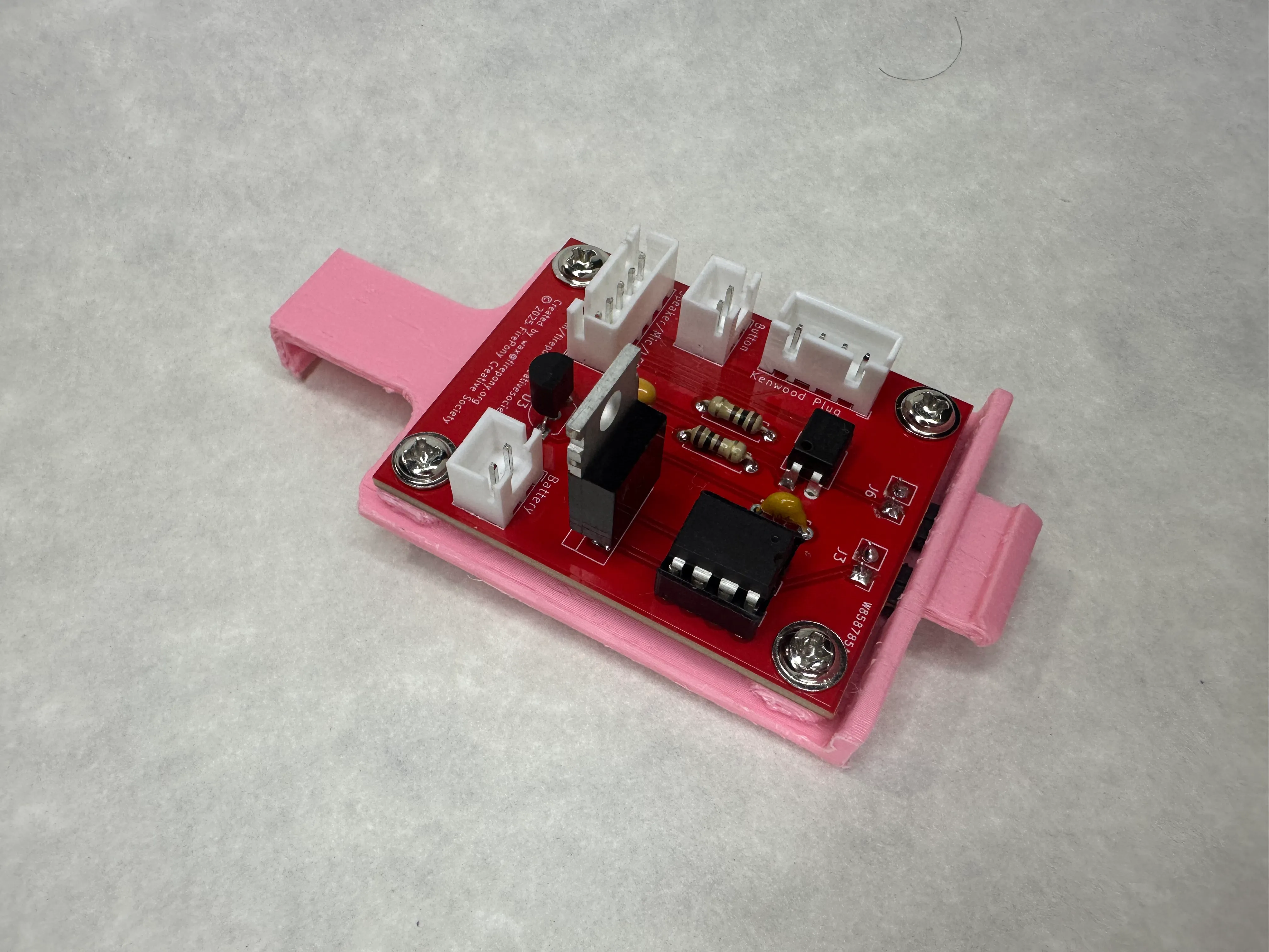 Custom circuit board and tray