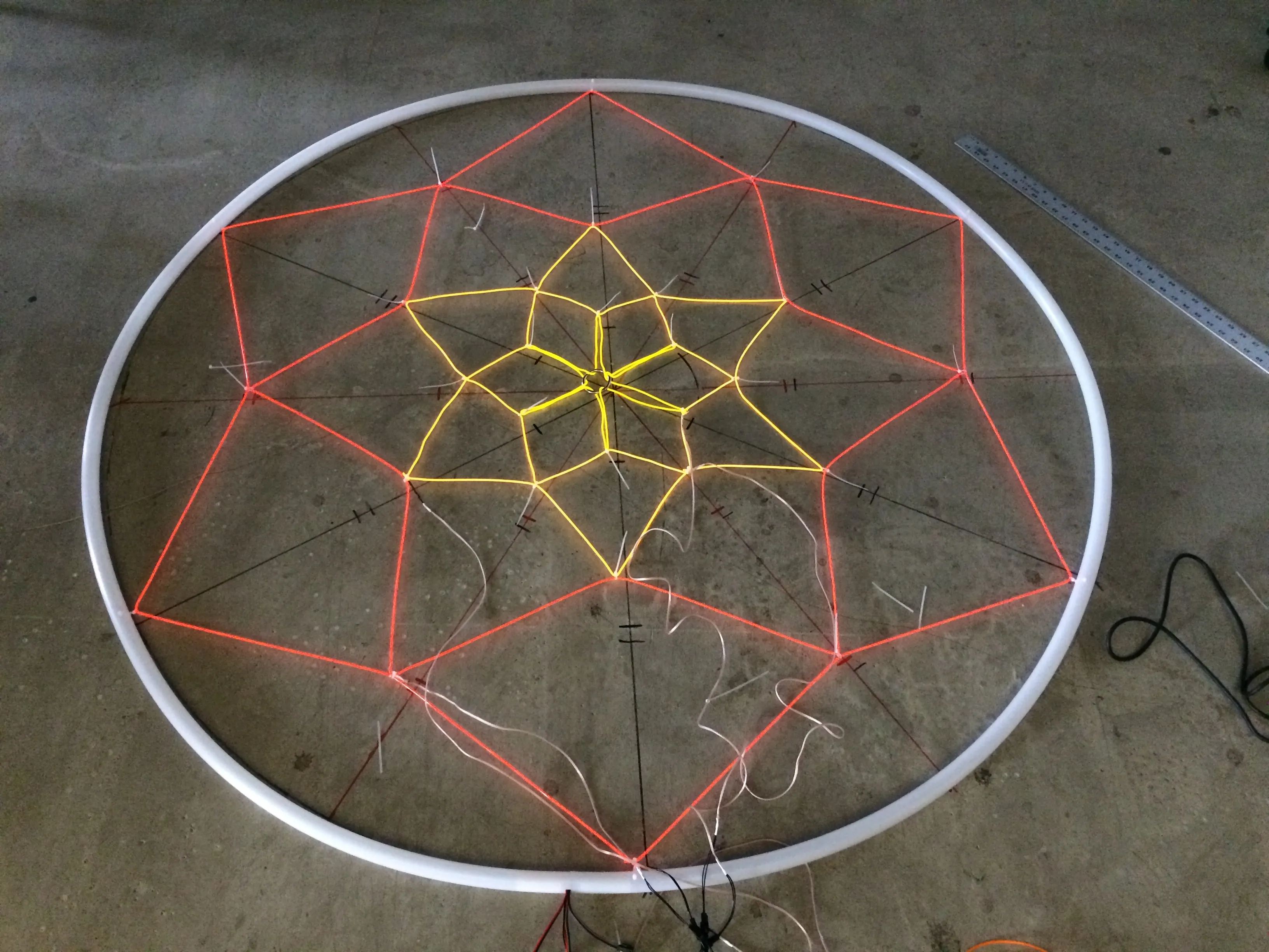 EL wire dreamcatcher