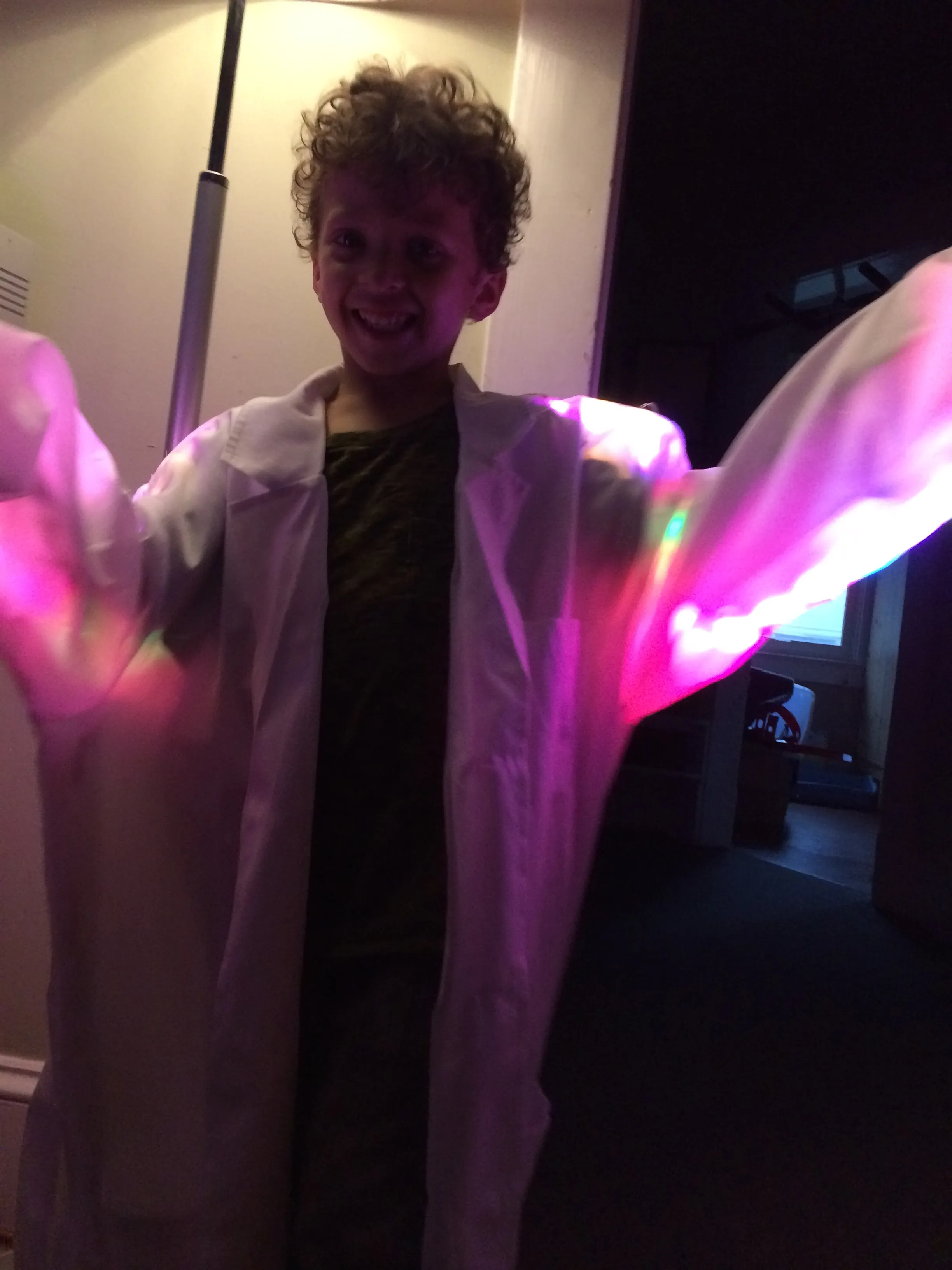 Branden&#x27;s son modeling the jacket