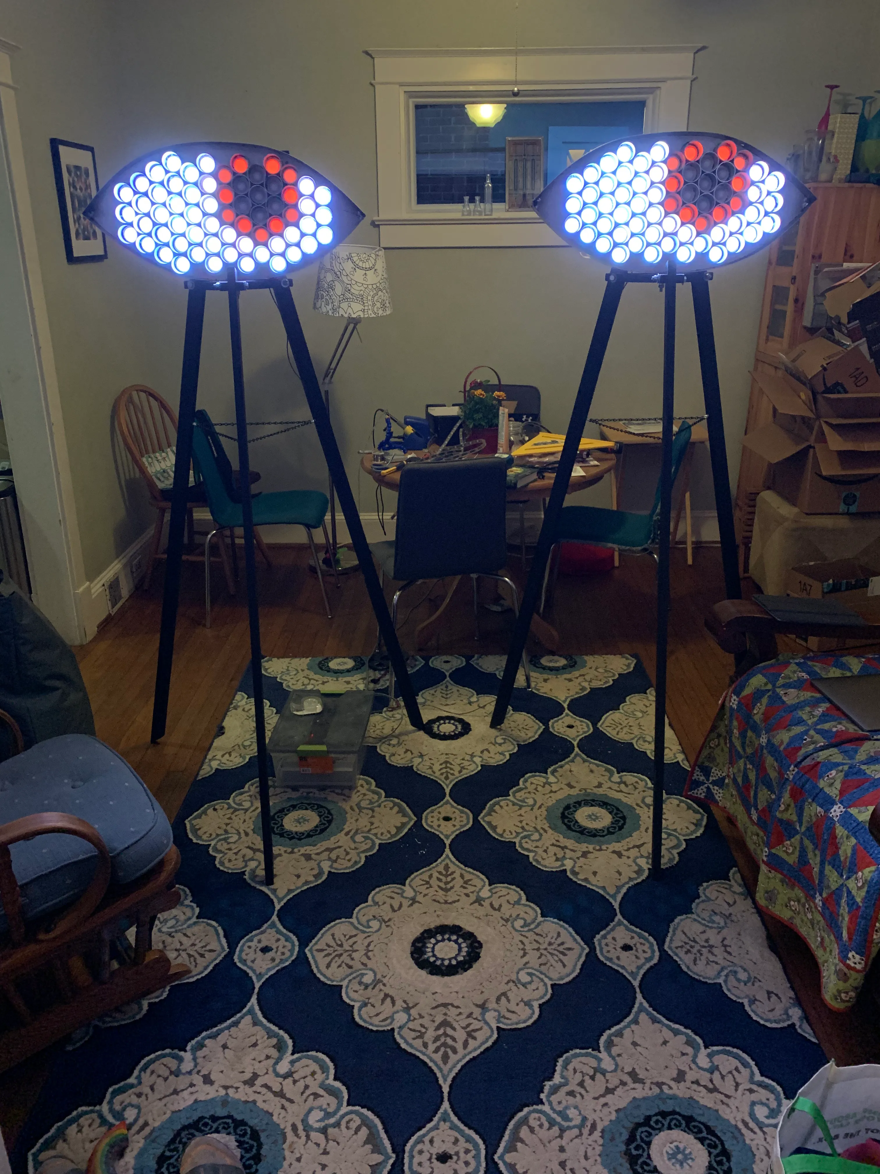The Eyes in Branden's living room